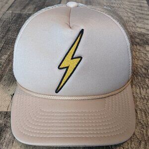 Aviator Nation Vintage Bolt Trucker Hat Cream